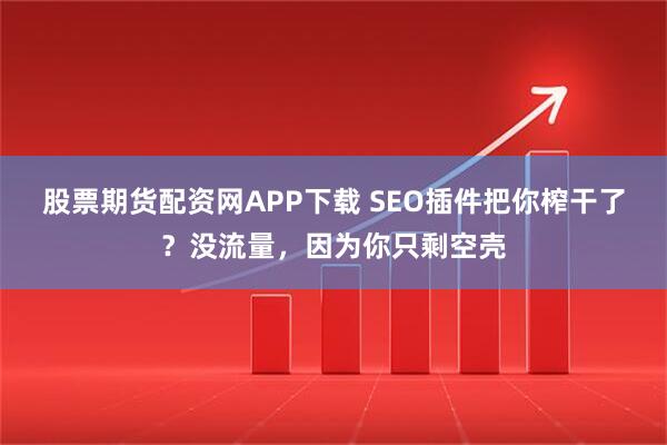 股票期货配资网APP下载 SEO插件把你榨干了？没流量，因为你只剩空壳